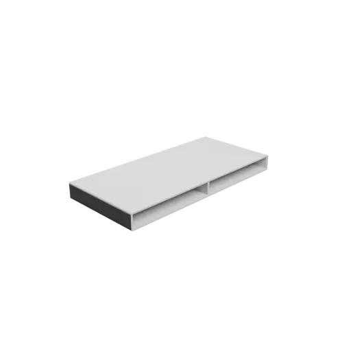 Small parts organizer with 2 drawers 85×10×80 mm STL 3D file, thickness: 2 mm