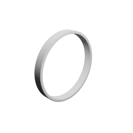 Washer / Flat Gasket STL 3D file ⌀ID: 60 mm ⌀OD: 65 mm thickness: 8 mm + fillets