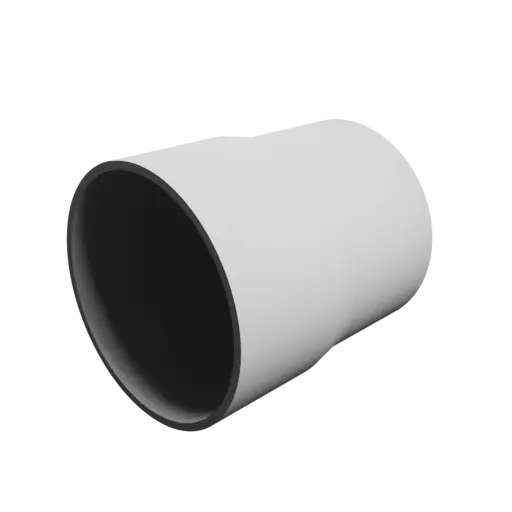 Tube adapter STL 3D file ⌀ 62–58 mm (Length: 70 mm)