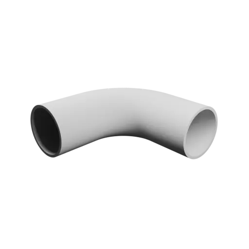 Tubing elbow STL file 93° ⌀OD: 90 mm ⌀ID: 80.4 mm thickness: 4.8 mm