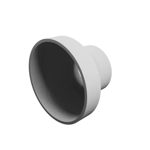 Tubing adapter STL 3D file ⌀ 120–74 mm (Length: 80 mm)