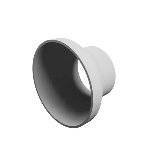 Tube adapter STL 3D file ⌀ 118–77 mm (Length: 70 mm)