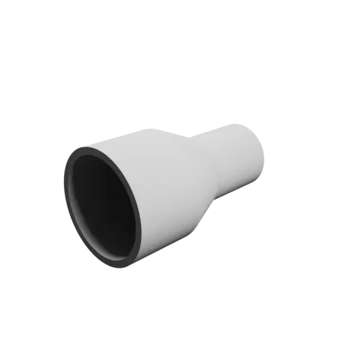 Tubing adapter STL file ⌀ 46–29 mm (Length: 80 mm)