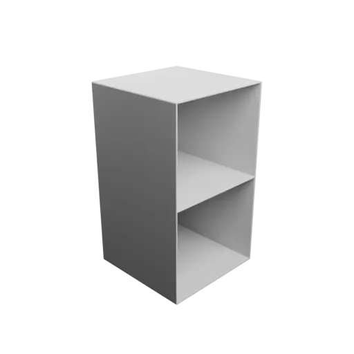 Small parts organizer with 2 drawers 150×130×150 mm STL file, thickness: 2 mm
