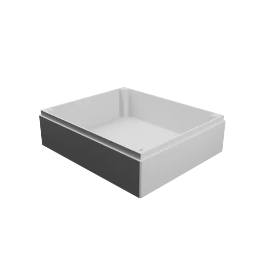 Enclosure with screw-mounted lid STL 3D file: 130×110×40 mm