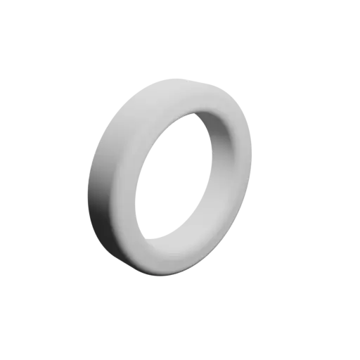 Washer / Flat Gasket STL file ⌀ID: 15 mm ⌀OD: 21 mm thickness: 4.1 mm + fillets