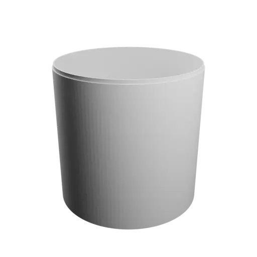 Round box with lid STL 3D file ⌀ 200 mm - Height: 200 mm, Shell: 3 mm