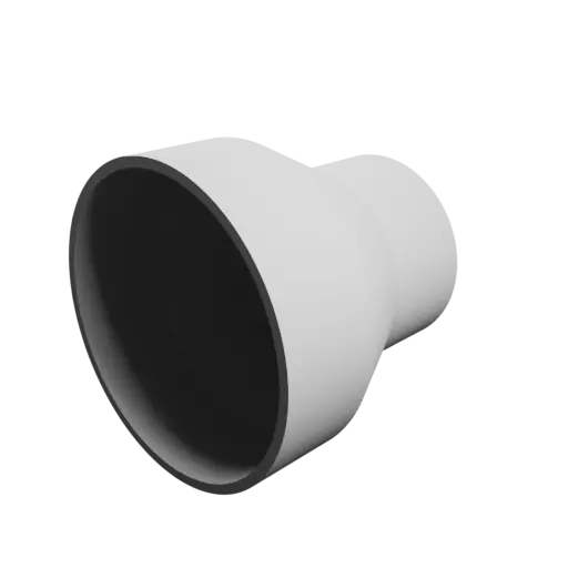 Tubing adapter STL 3D file ⌀ 62–42 mm (Length: 60 mm)