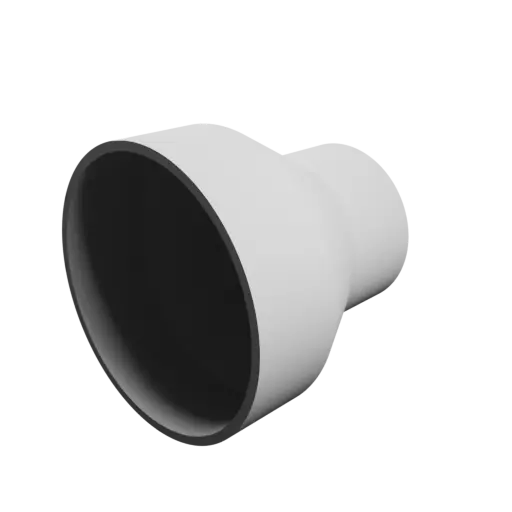 Tubing adapter STL file ⌀ 62–40 mm (Length: 60 mm)