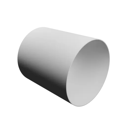 hollow tube STL file OD 54 mm, ID 53 mm, length 60 mm
