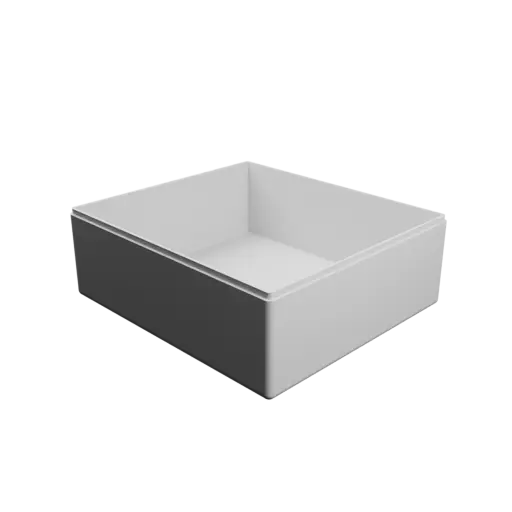 rectangular-base box with lid STL 3D file – 190×170×70 mm, wall thickness 3 mm