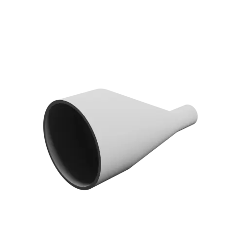 Tube adapter STL file ⌀ 55–15 mm (Length: 90 mm)