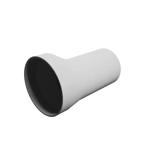 Tubing adapter STL 3D file ⌀ 130–94 mm (Length: 190 mm)