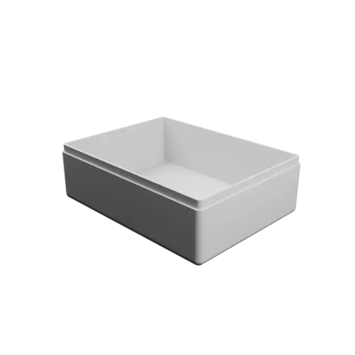 rectangular box with lid STL 3D model – 100×75×35 mm, wall thickness 2 mm