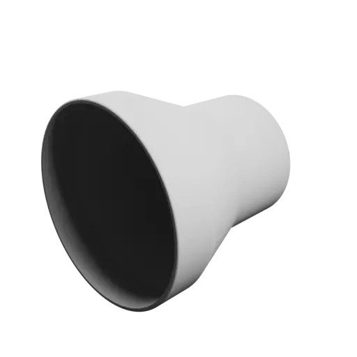 Tube adapter STL file ⌀ 100–70 mm (Length: 100 mm)