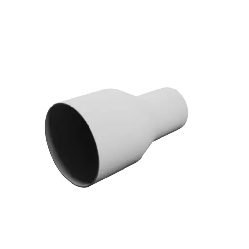 Tube adapter STL file ⌀ 110–70 mm (Length: 190 mm)