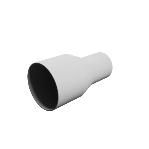 Tube adapter STL file ⌀ 105–70 mm (Length: 190 mm)