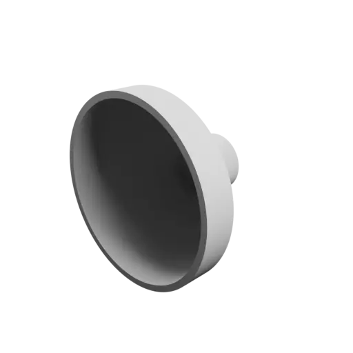 Tube adapter STL file ⌀ 114–36 mm (Length: 73 mm)