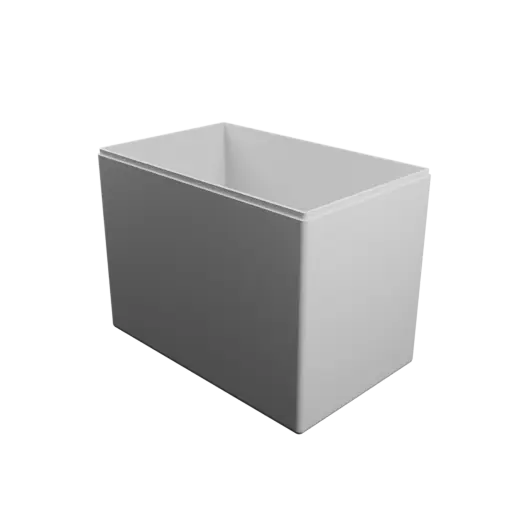rectangular-base box with lid STL file – 200×125×150 mm, wall thickness 3 mm