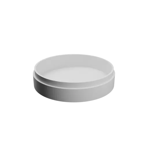 Round box with lid STL file ⌀ 78 mm - Height: 20 mm, Shell: 3 mm