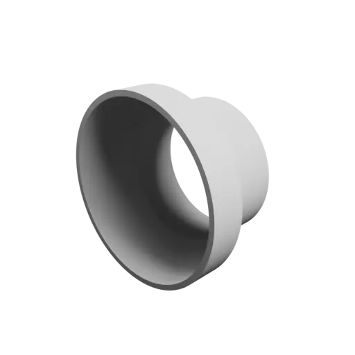 Tubing adapter STL file ⌀ 133–99 mm (Length: 75 mm)