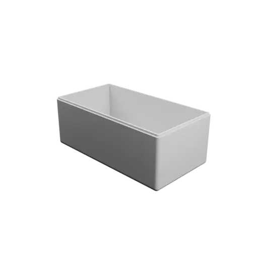 rectangular box with lid STL 3D file – 300×160×120 mm, wall thickness 6 mm