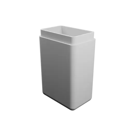 rectangular box with lid STL 3D file – 30×20×49 mm, wall thickness 2 mm