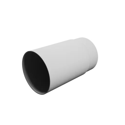 Tube adapter STL 3D file ⌀ 124–118 mm (Length: 210 mm)