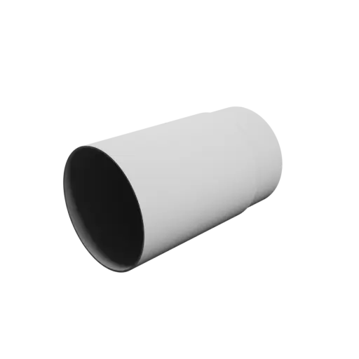 Tube adapter STL 3D file ⌀ 125–120 mm (Length: 210 mm)