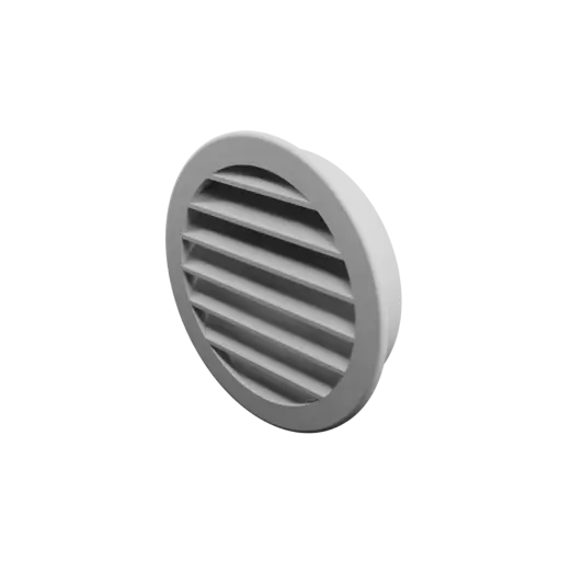 fichier STL Grille d'aération ronde ∅ 110 mm, angle des ailettes : 45°