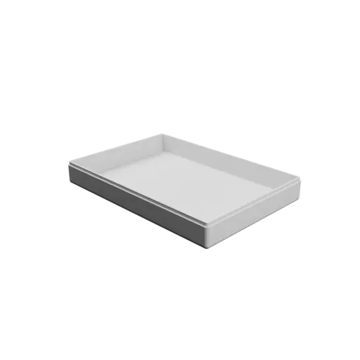 rectangular-base box with lid STL 3D file – 227×157×33 mm, wall thickness 3 mm