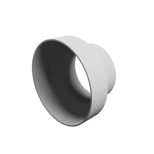 Tube adapter STL 3D file ⌀ 202–142 mm (Length: 120 mm)