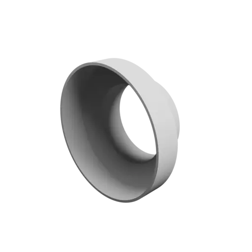 Tube adapter STL file ⌀ 156–99 mm (Length: 70 mm)