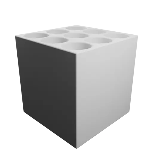 3D model multi compartment storage box object-gen1079-nb0