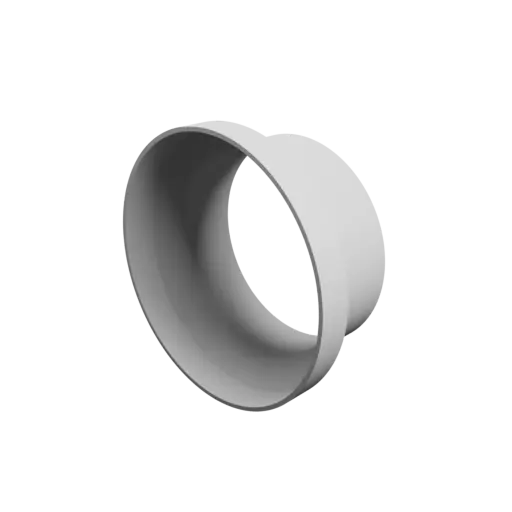 Tubing adapter STL file ⌀ 124–100 mm (Length: 55 mm)
