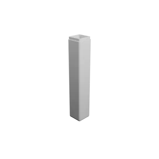 square box with lid STL file – 25×25×140 mm, wall thickness 2 mm