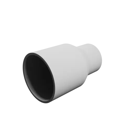 Tube adapter STL file ⌀ 70–50 mm (Length: 110 mm)