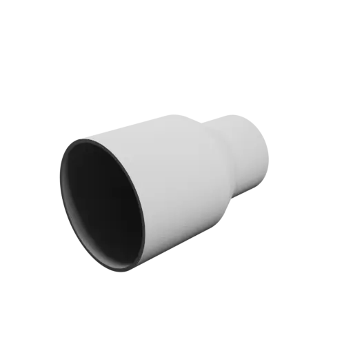 Tubing adapter STL file ⌀ 70–50 mm (Length: 110 mm)