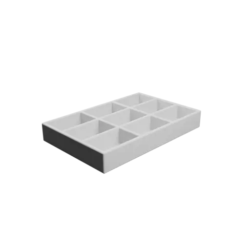Boîte multi-compartiments : 9 compartiments de 16×26×10 mm