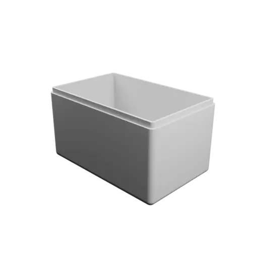rectangular box with lid STL 3D model – 110×70×65 mm, wall thickness 3 mm