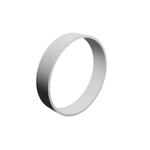 tube STL 3D file OD 95 mm, ID 90 mm, length 20 mm