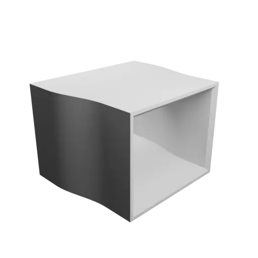 modèle 3D STL Adaptateur de tuyau rectangulaire 42x28mm vers 35x28mm - transition: 20mm