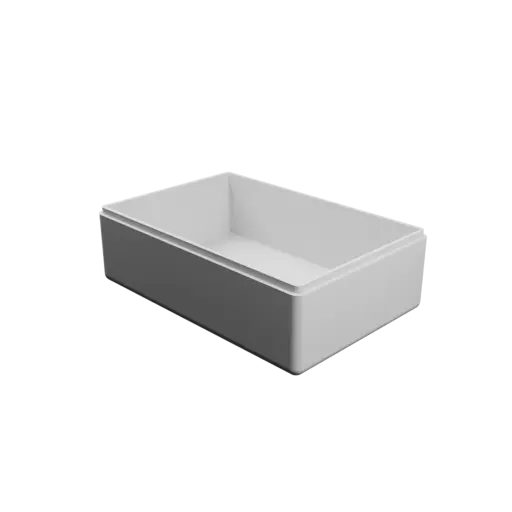 rectangular box with lid STL 3D file – 165×110×55 mm, wall thickness 4 mm