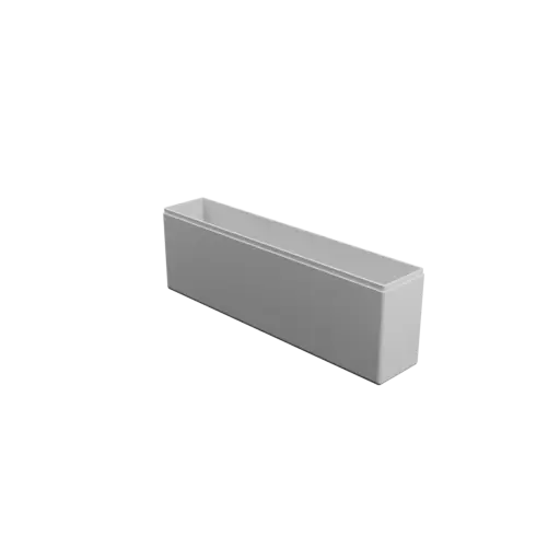 rectangular box with lid STL 3D model – 229×44×76 mm, wall thickness 2 mm