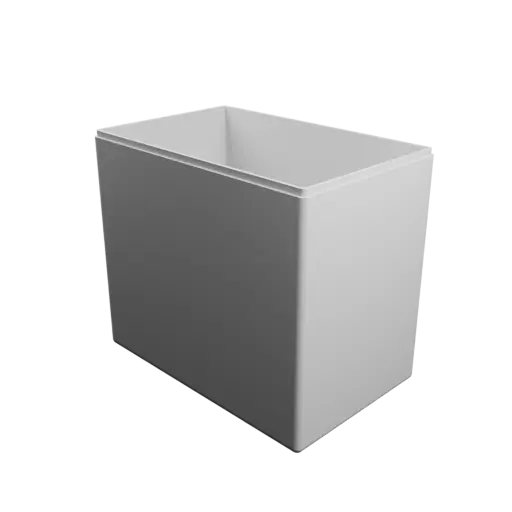 rectangular box with lid STL file – 180×115×160 mm, wall thickness 3 mm