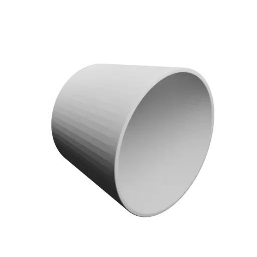 Pot STL file, inner: base Ø80 mm, top Ø100 mm, height 80 mm - wall thickness 3 mm