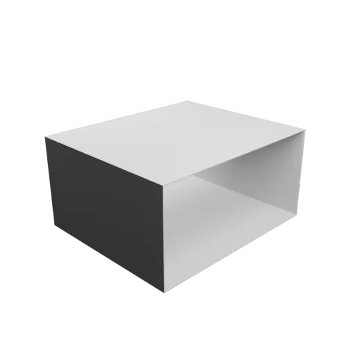 fichier STL Adaptateur de conduit rectangulaire 300x145mm vers 300x145mm - transition: 85mm