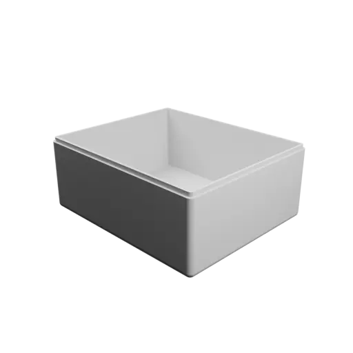 rectangular box with lid STL 3D file – 180×151×78 mm, wall thickness 4 mm