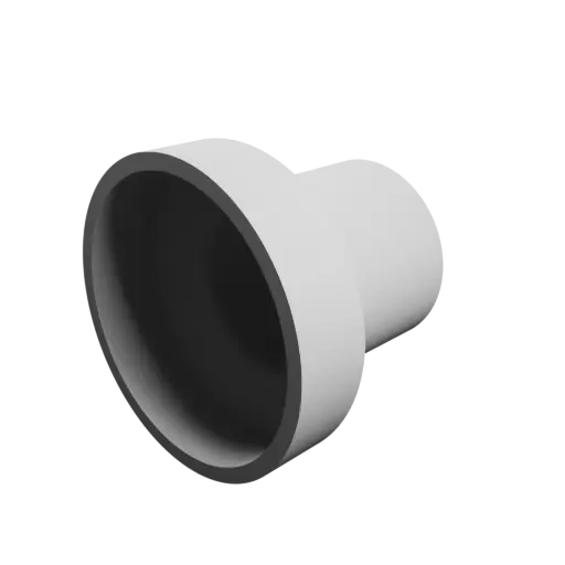 Tubing adapter STL file ⌀ 58–38 mm (Length: 50 mm)