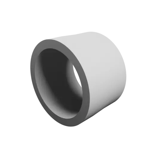 Tubing adapter STL 3D file ⌀ 47–46 mm (Length: 30 mm)